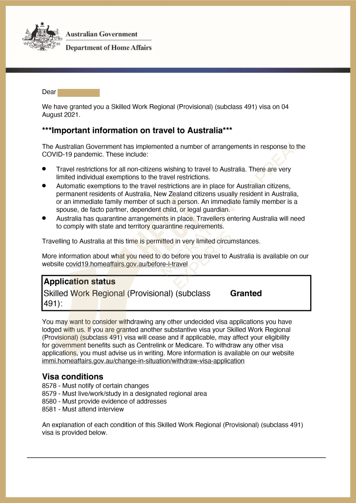 The Queensland 491 state nomination approval for an aquaculture technician who overcame initial skills assessment failure.