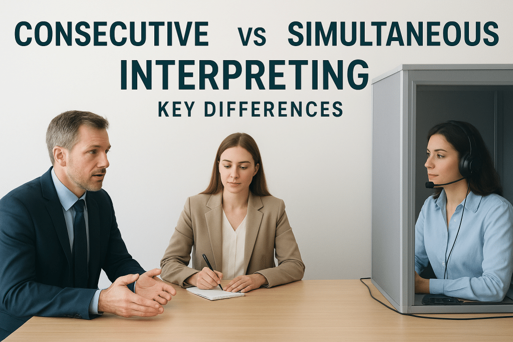 Consecutive Vs Simultaneous Interpreting: Key Differences